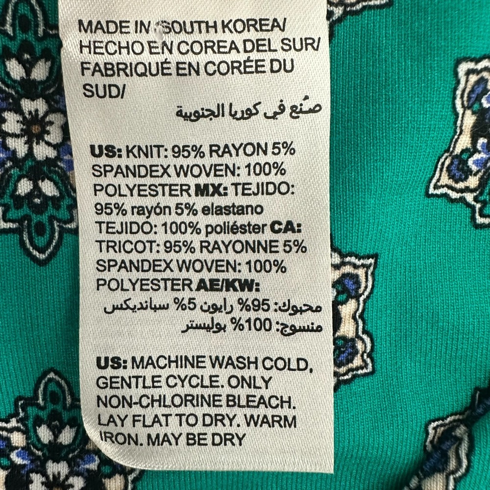 Chico's Women's  Size 3/XL Paisley Blouse Top Chiffon Trim - Picture 7 of 7